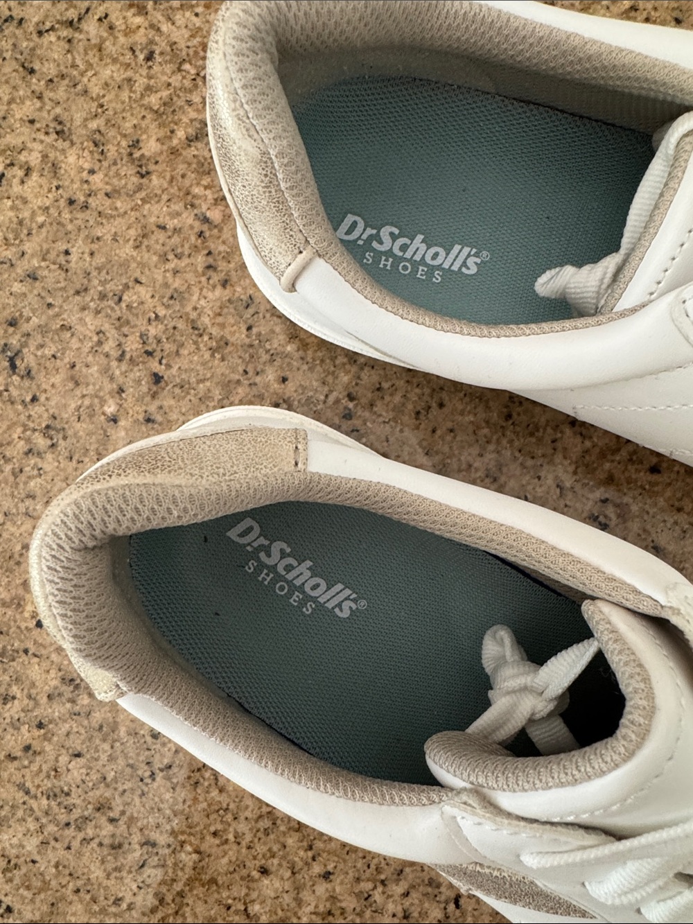 Dr. Scholl's Madison Lace White Sneakers with Bronze Accent Size 9 | NEW no box - Picture 2 of 11